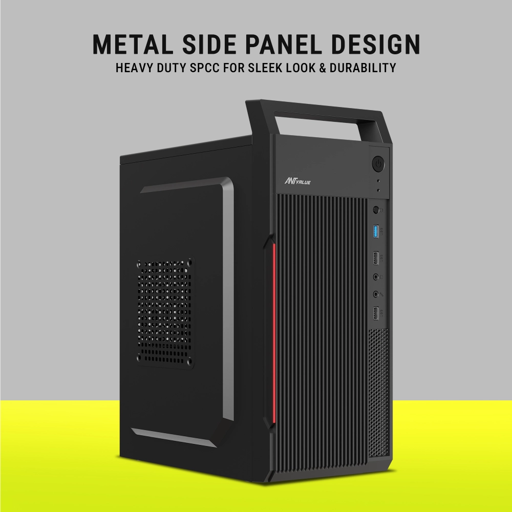 Ant Value Mid Tower Cabinet (M-ATX/M-ITX) VM5P with SMPS view 4